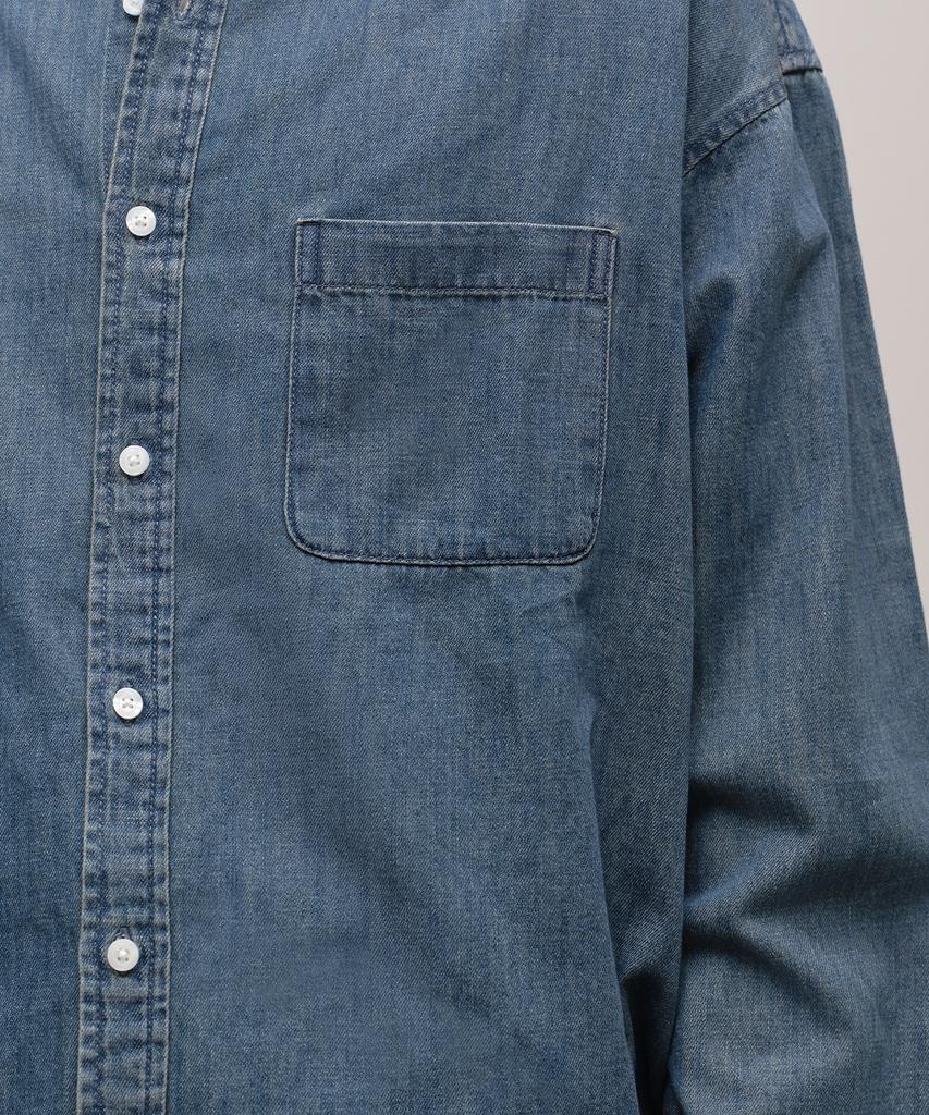 MUSINSA STANDARD Oversized Denim Shirt [Medium Indigo]