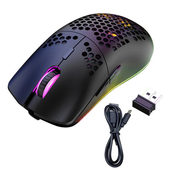 Игровая мышь XYH80, 7 кнопок, RGB-подсветка, сотовое исполнение, 2,4 ГГц беспроводная, чувствительная мышь