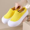 Summer New Simple Thick-soled Flying-woven Half-tray Fashionable Versatile Casual Women's Shoes Breathable Minimalist Fisherman Shoes