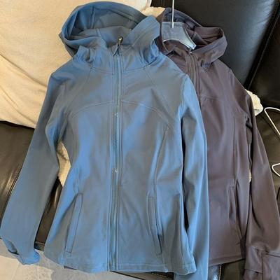 2024 Slim Fit куртка с капюшоном ветрозащитная стойка воротник спортивная куртка для фитнеса толстовки женская верхняя одежда шикарные пальто