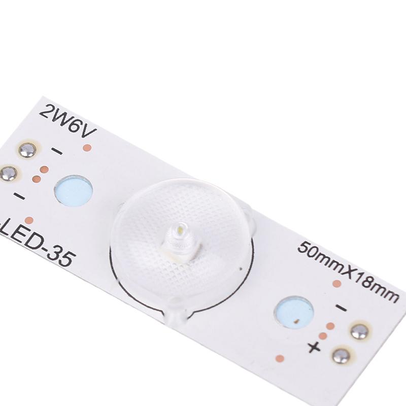 10 шт. 3 В 6 В 2 Вт лампы с оптическим фильтром Len для телевизора 24-108 дюймов универсальная светодиодная подсветка полосы телевизора ремонт простое обслуживание