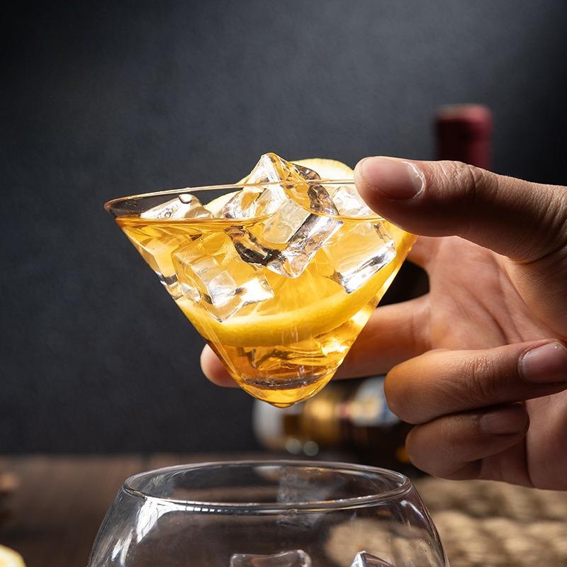 Luxury Crystal Glass Cocktail Cups Margarita Martini Mixology Bar Set