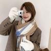 Autumn and Winter New Women's Imitation Cashmere Checkered Scarf New Sweet Wind Warm Neck Fashion Shawl