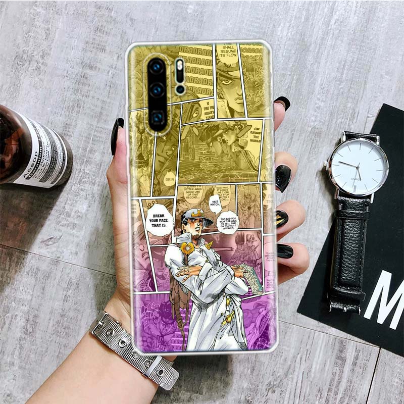 Чехол для телефона с аниме «JoJo Bizarre Adventur» для Huawei Honor 10 9 20 9X 8A 8X 8S Lite Pro Y5 Y6 Y7 Y9S P Smart Z 2019 2021 10i 20i
