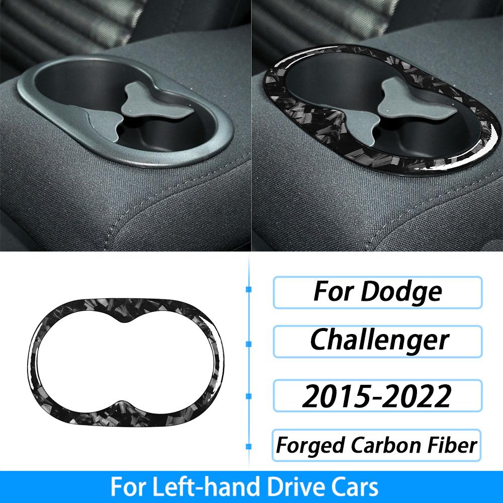 For Dodge Challenger 2015-2022 Forged Carbon Fiber Dashboard Speedometer Panel Decorative Cover Car Interior Accessories Sticker