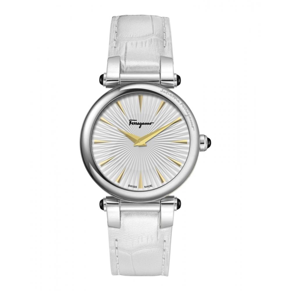 Salvatore Ferragamo Idillio Strap Watch Black Stainless Steel Black