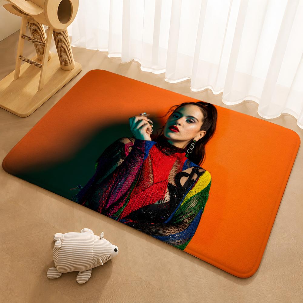 Singer Rosalia Motomami Floor Mat Floor Mat Soft Flannel Non-Slip Door Rug for Living Room