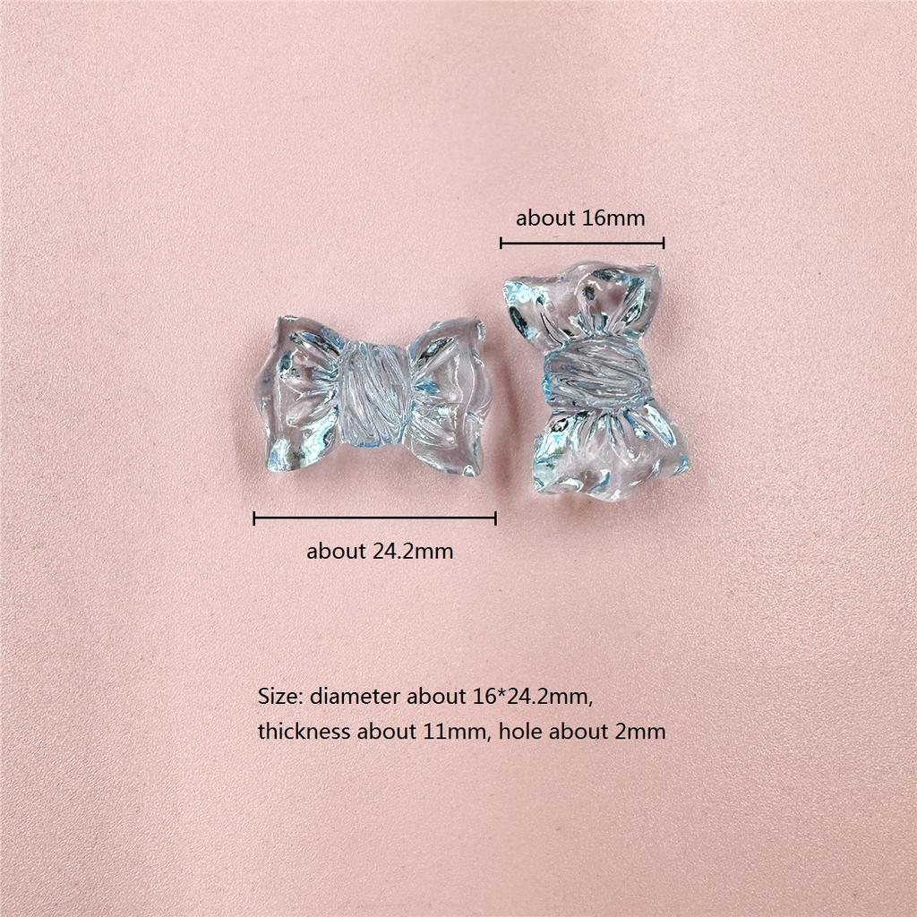 Handmade Accessories Transparent Acrylic Crystal Jewelry Candy 10Pcs Fashion Making Material 16*24.2mm DIY Phone Chain Beads  Beads