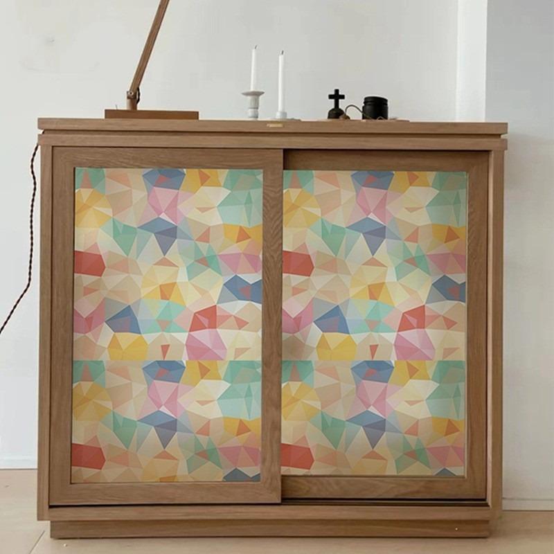 Наклейка из матового стекла, электростатическая наклейка на окно, наклейка на туалетное окно, светопроницаемая анти-подглядывающая модная пленка в китайском стиле