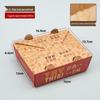 Disposable Rectangular Kraft Paper Takeout Box for Fried Chicken and French Fries