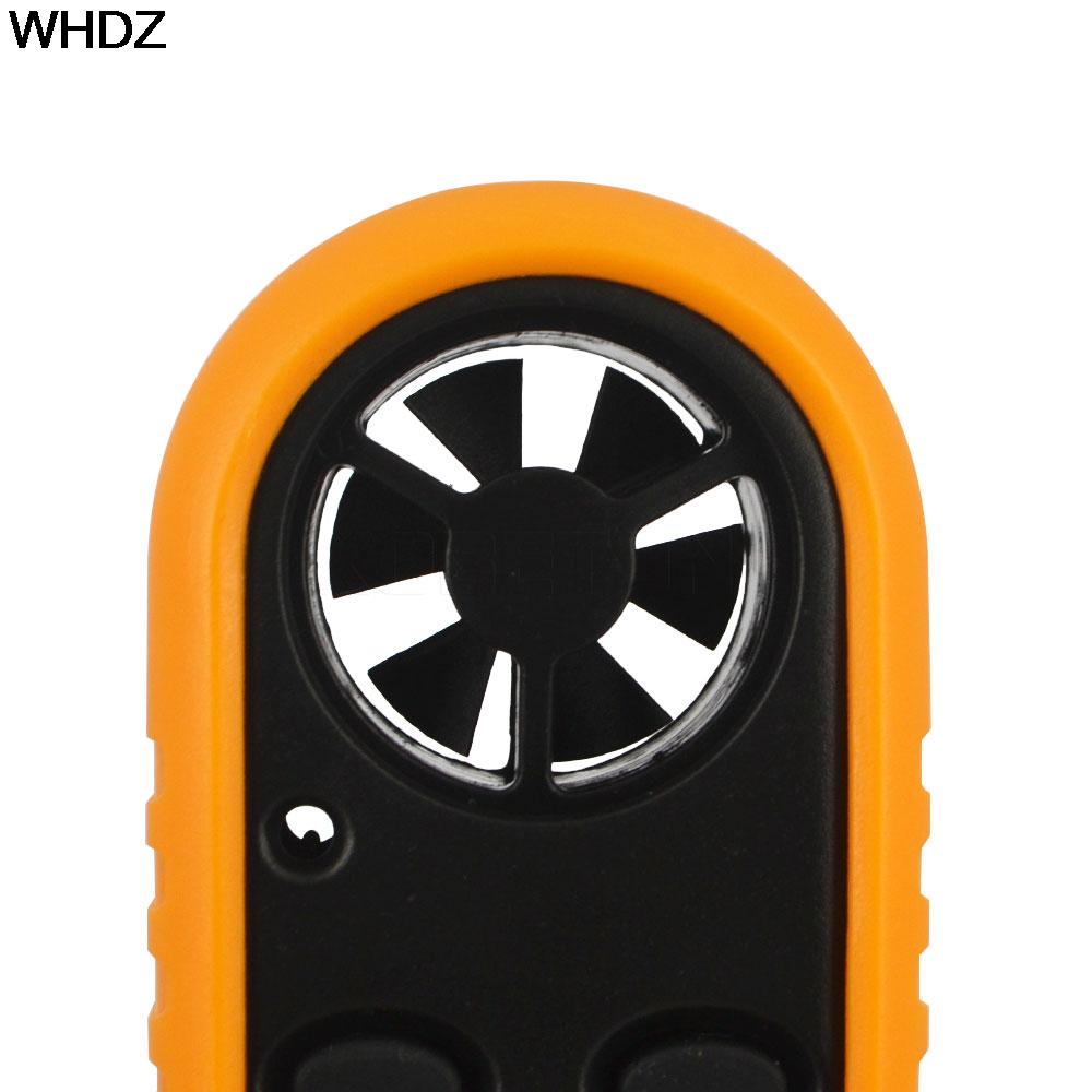 Цифровой анемометр, измеритель скорости ветра-10 ~ 45C, тестер температуры Anemometro с ЖК-дисплеем с подсветкой