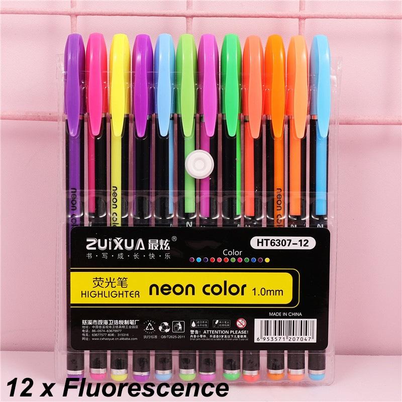 Наборы гелевых ручек 12/18/24/36/48 шт в комплекте в ассортименте