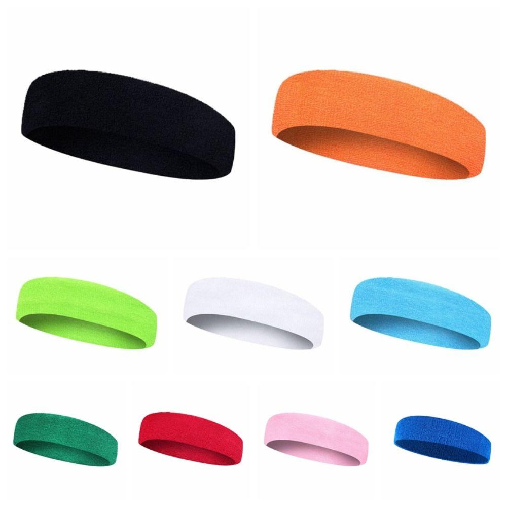 Breathable Towel Sweat Bands Elastic Force Tennis Headband Fitness Sweat Guide Belt Basketball