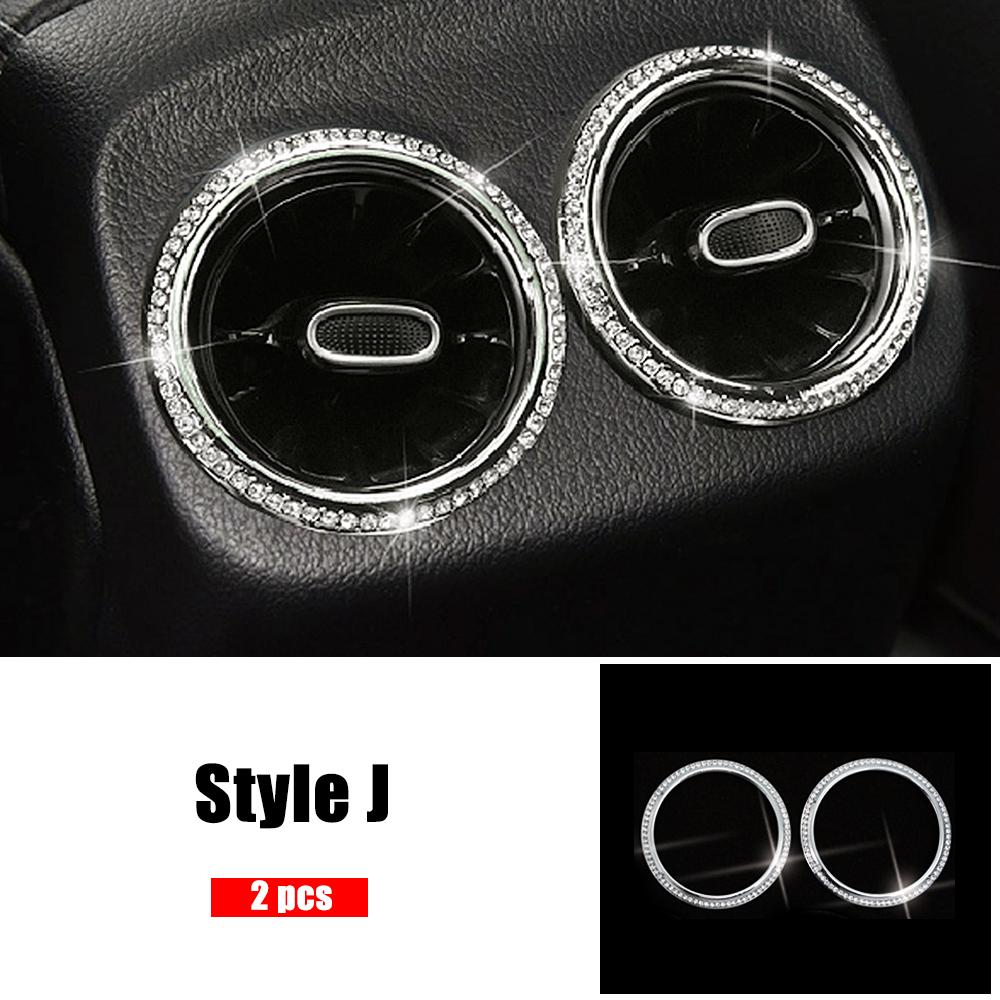 For Mercedes Benz B Class W247 B180 B200 B220 B250 Interior Central Console Decoration Refit Crystal Diamond Ring Trim