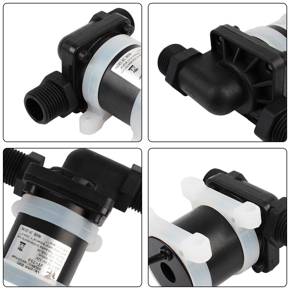 DC 12V 24V Бесщеточный солнечный двигатель Водяной насос Водонагреватель Душевой пол Подогреваемый насос Микро Погружной Водяной Насос