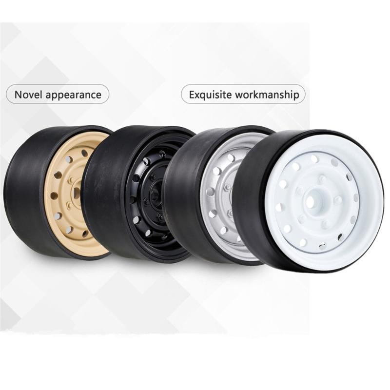 12mm Beadlock Wheel Rims Remote Control Car Wheel Hubs Upgrading Wheel Rims Modification Part for 1:10 SCX10