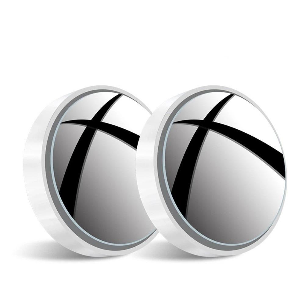 2pcs 360 Degree Adjustable Blind Spot Mirror Universal Fit Wide Angle Mirror Driving Safety