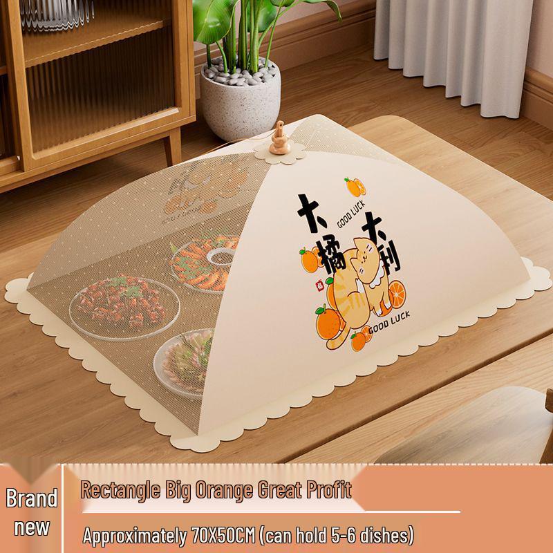 Foldable Dust & Flyproof Food Cover - Perfect for Dining Table & Leftovers