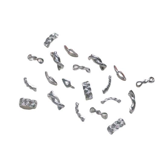 20 шт. Украшения для ногтей Изысканная форма Потрясающий визуальный эффект Случайный стиль Стильный 3D сверкающий художественный декор Инструменты для маникюра своими руками Подарок на день рождения