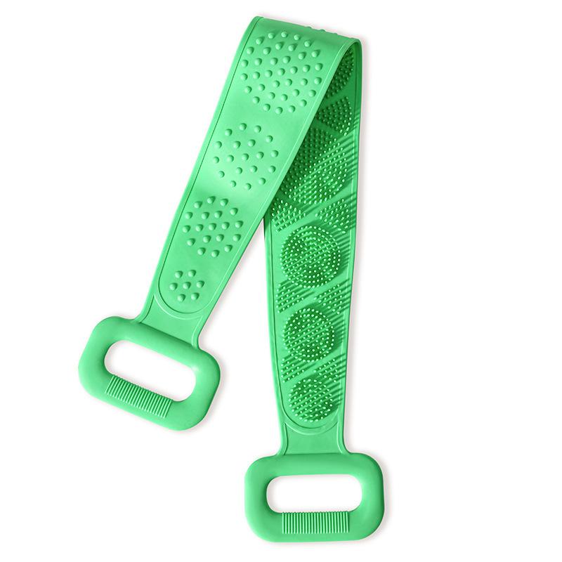 Dual-Sided Silicone Exfoliating Bath Towel for Strong Cleansing Ideal for Hands and Back