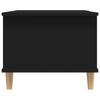  Coffee Table, Black, 90x50x40 Cm, Wood-based Material