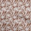Cotton Flex Brown Fabric Tropical Palm Tree Sewing Material Print Fabric By The Yard 40 Inch