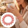 Cuff Bracelet Bead for Women, Colorful Acrylic Beads Elastic Stretch Bracelet, Boho Summer Beach Vacation Jewelry Ladies