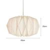 Nordic Creative Paper Origami Lantern Shade Hanging Lamp Cover Folding Pendant Light Shade for Living Room Chandelier Art Decor