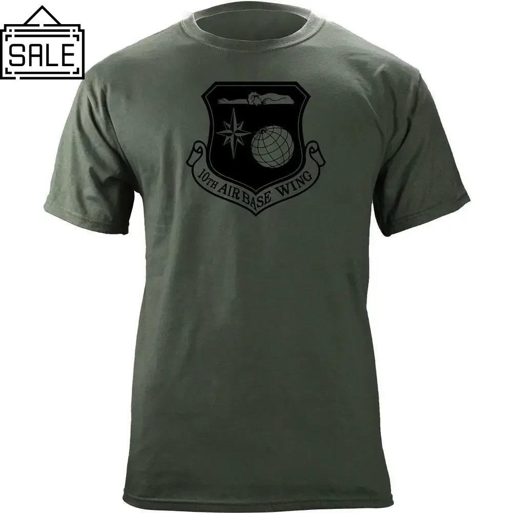 10th Air Base Wing Subdued Insignia Veteran TShirt 100 Cotton ONeck Short Sleeve Summer Casual Mens Tshirt Streetwear