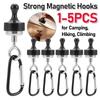 1-5 шт. сильный магнитный брелок-карабин для кемпинга, защелка, замок типа D, пряжка, уличная палатка, навес, подвесная пряжка, застежки-крючки