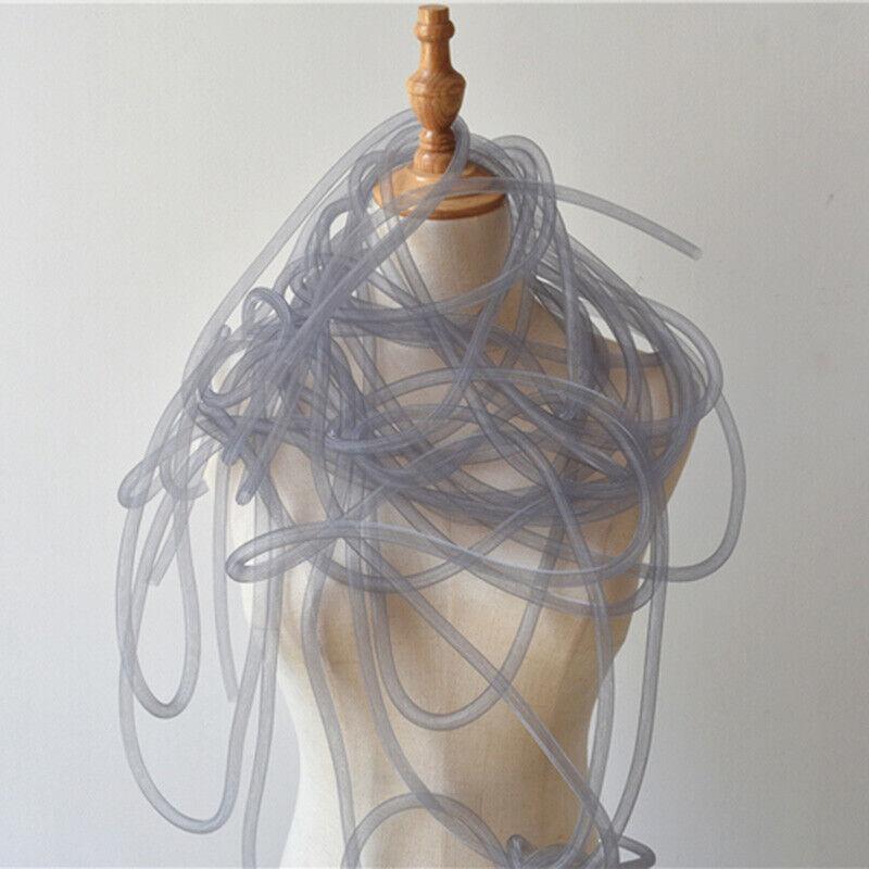 10 мм Трубчатая Конская Щетина Кринолиновая Трубка Кринолиновая Сетчатая Ткань Отделка для DIY Аксессуаров для Волос Эластичная Скрученная Гибкая Сетчатая Ткань