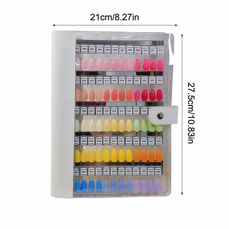 Nail Color Palette Magnetic Acrylic Color Card Book Nail Polish Glue Sample Display Tool Nail Wearing Style Sample Display Board