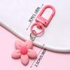New Resin Flower Keychain Colorful Floral Keychains Bag Pendant Backpack Hanging Decoration