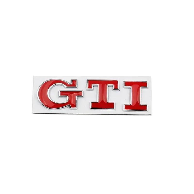 AABIK1 Metal GTI Logo Car Rear Trunk Emblem Side Sticker for Volkswagen VW Golf 4 5 6 7 8 Polo Jetta Tiguan Passat