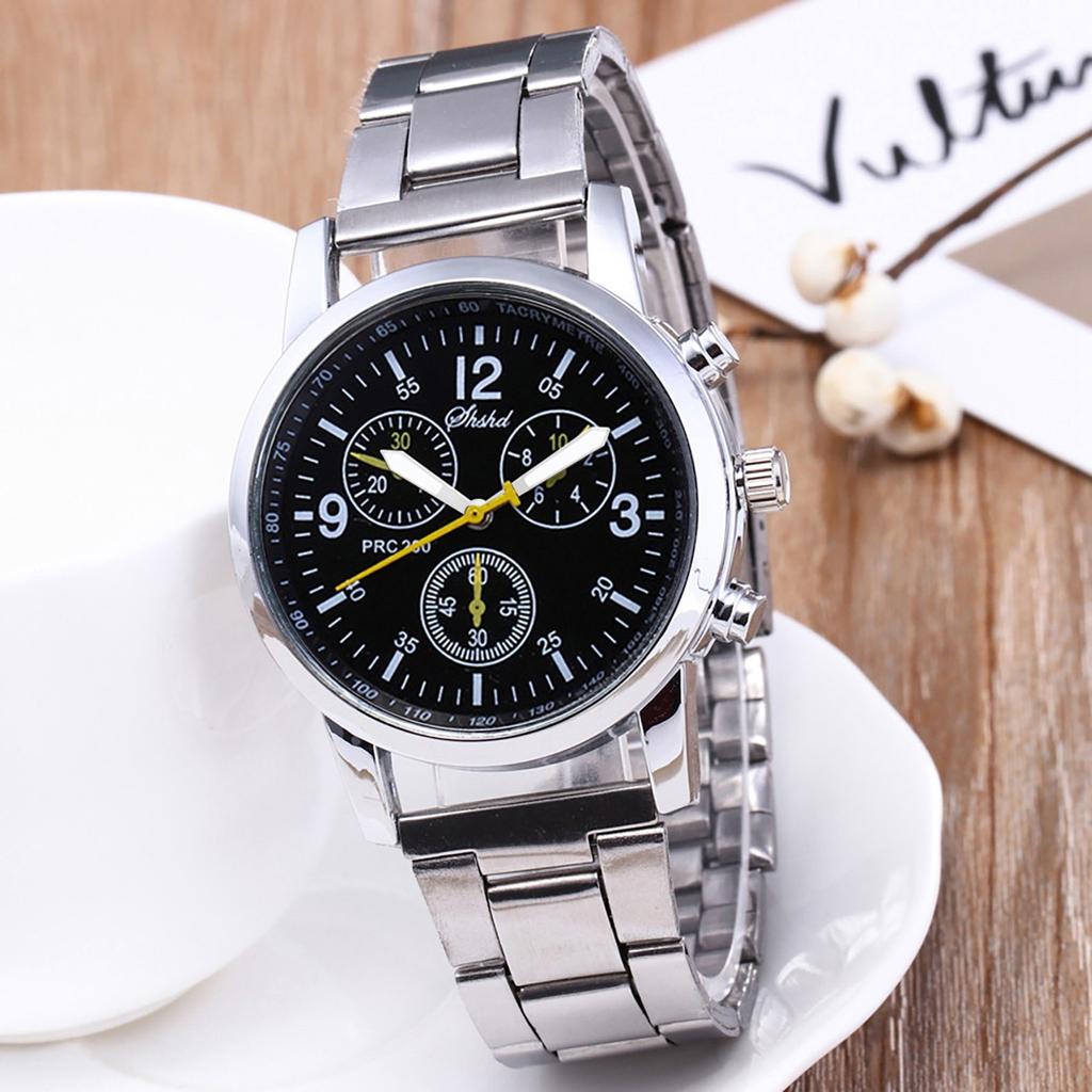 Fashion Neutral Quartz Analog Wristwatch Steel Band Watch