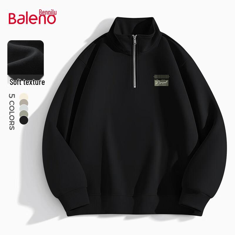 Baleno Men's Loose Fit Heavyweight Cotton Sweatshirt