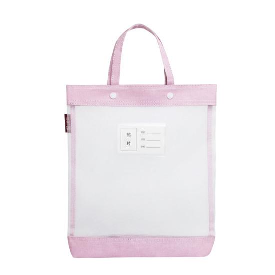 Чехол для хранения файлов с ручкой, прозрачная большая вместительная прочная несущая портативная сумка для хранения документов, органайзер