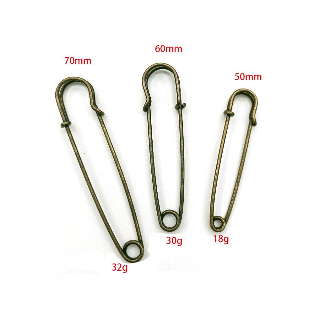 10pcs Metal Large Safety Pins 50/60/70mm Craft Making Materials High Quality Brooch Pins DIY