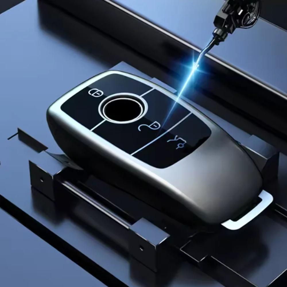 Титановый серый для Mercedes Benz E C S GLC класса E200 E400 E63 W213 S550 S560 C260 Умный пульт чехол для ключа автомобиля Аксессуары