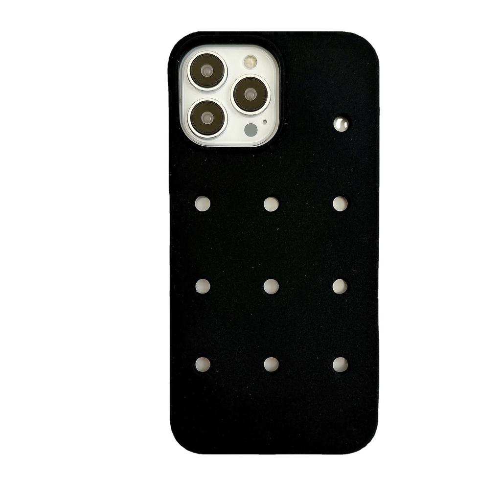 Новый DIY Чехол для мобильного телефона из мягкого силикона с полыми отверстиями, противоударный, забавный базовый чехол для iphone 17 air 16 15 14 13 12 11 Pro Max Plus