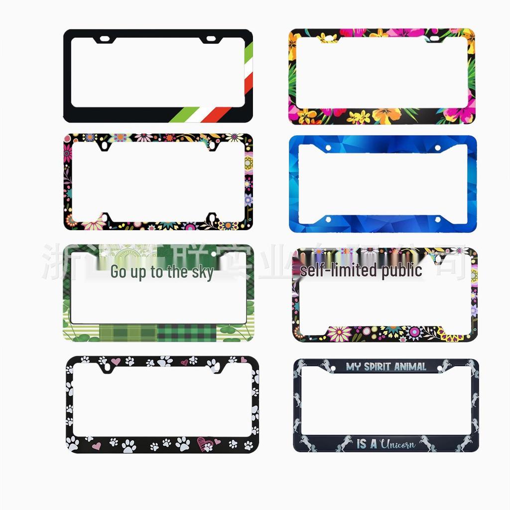 High-Quality US License Plate Frame - Durable Plastic & Stainless Steel Options
