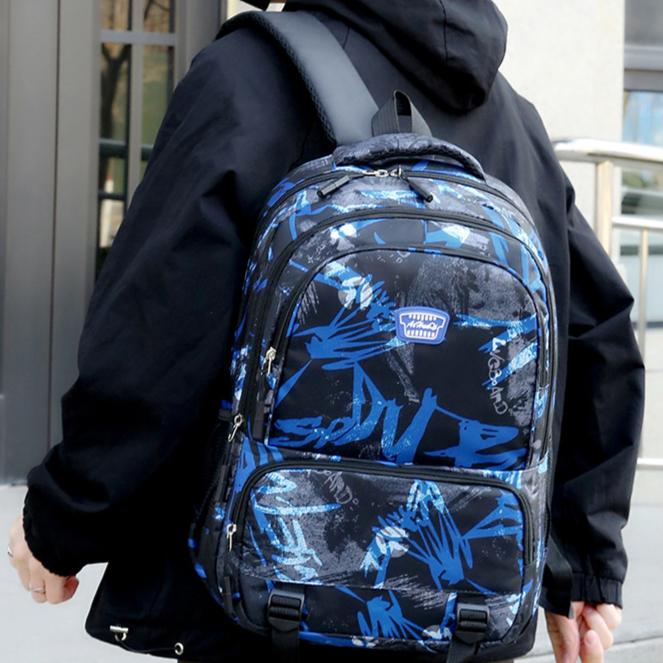 Новый рюкзак из ткани Оксфорд для мужчин и женщин, камуфляжный дорожный рюкзак для учеников младших классов, школьный портфель