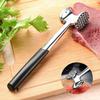 Meat Tenderizer Hammer Polished with Anti-Slip Heavy Dual-Sided Mirror Handle Comfortable Grip Pounder Duty Pounder Tool