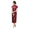 Этническое винтажное женское длинное тонкое платье Cheongsam с вышивкой китайского дракона Феникса