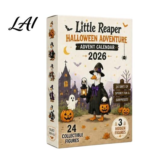Halloween Advent Calendar 2026 with 24 Horror Ducks Figures Days of Theme Gift Box Countdown Acrylic for Adult Teens Kids Boys Girls Surprise Gifts