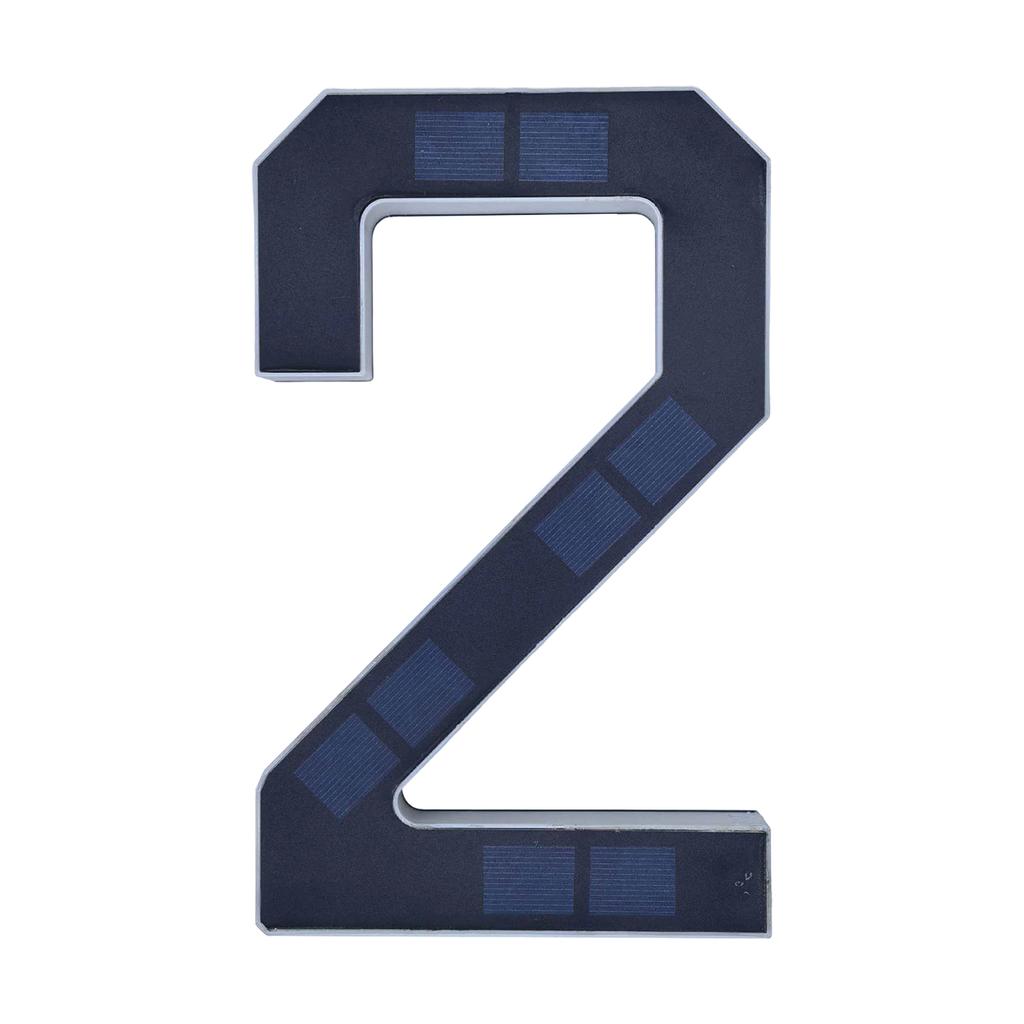 Solar Lighted House Numbers For Outside, Light Up LED Address Signs For Houses Digital Version