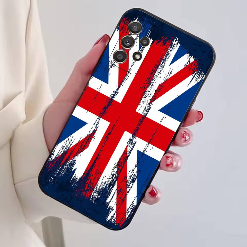 Чехол для телефона с тематикой матчей по флаг-футболу Англии Для Samsung S25, S24, S21, S22, S23, S30, Ultra, S20, Plus, Fe, Мягкий силиконовый черный чехол