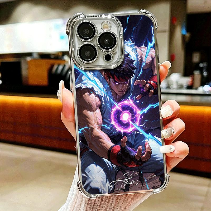 Мягкий чехол S-Street F-Fighters для iPhone 15 16 17 Air 14 Pro Max 16E Plus 13 12 Mini С покрытием Защита от падения Fundas