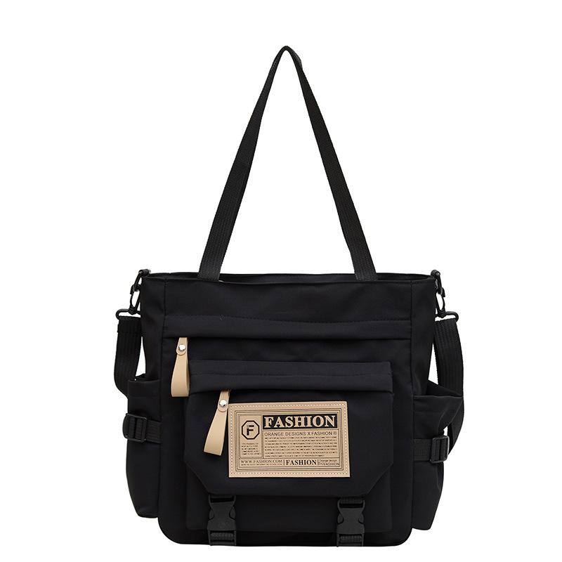 Сумка-тоут в стиле ретро с японским инструментом, студенты колледжей ездят на занятия, носят с собой большую переносную сумку для репетиторства, сумка-мессенджер