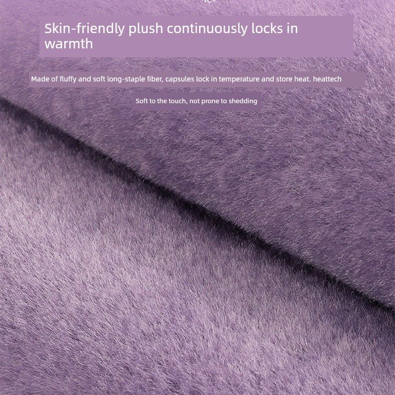 Car Steering Wheel Cover Winter Plush Warm New Style Women's High-End Creative Sweat-Absorbent Anti-Slip Round Steering Wheel Cover